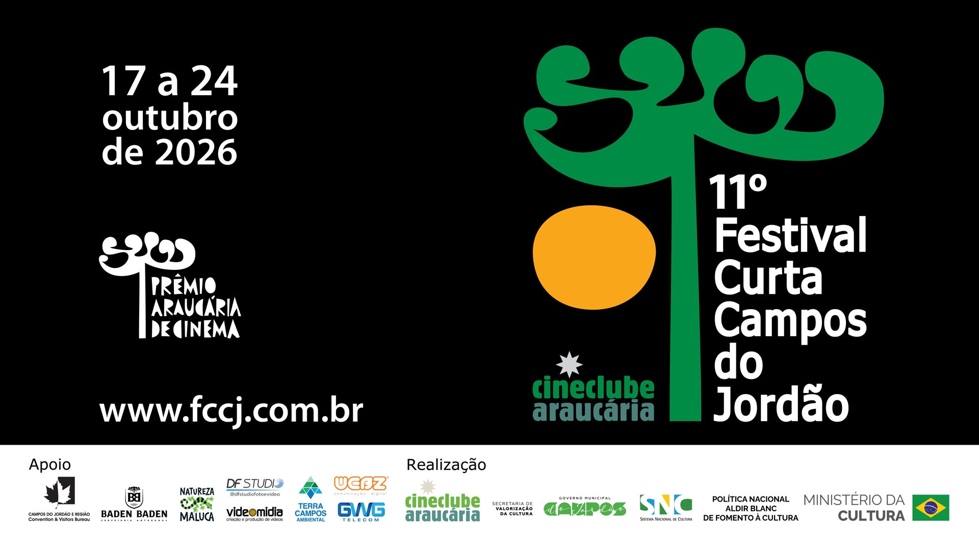 11º Festival Curta Campos do Jordão — 17 a 24 de outubro de 2026