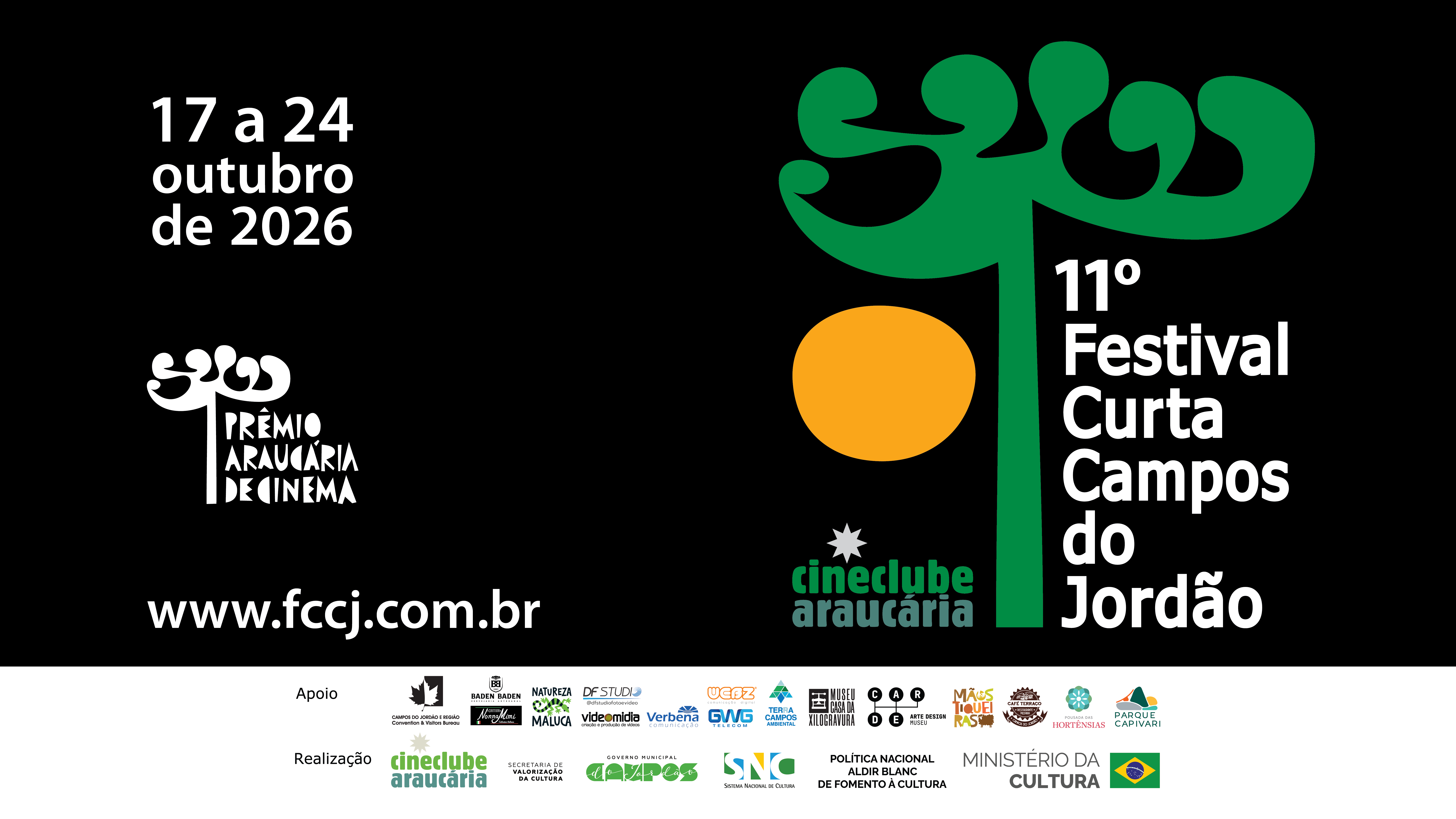 11º Festival Curta Campos do Jordão — 17 a 24 de outubro de 2026